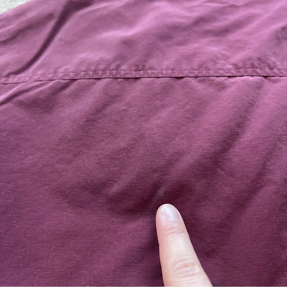 Eddie Bauer Wool Blend Lined Chore Jacket, Burgundy Color, Size Large - Picture 15 of 15